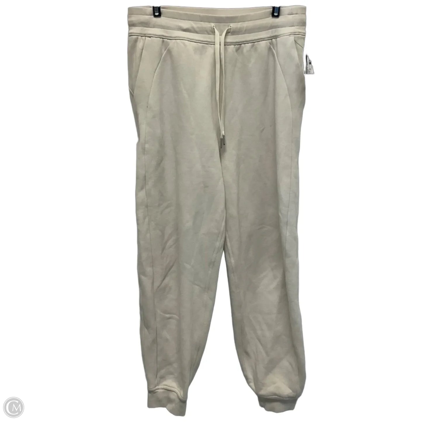 Athletic Pants By Lululemon In Cream, Size: 10