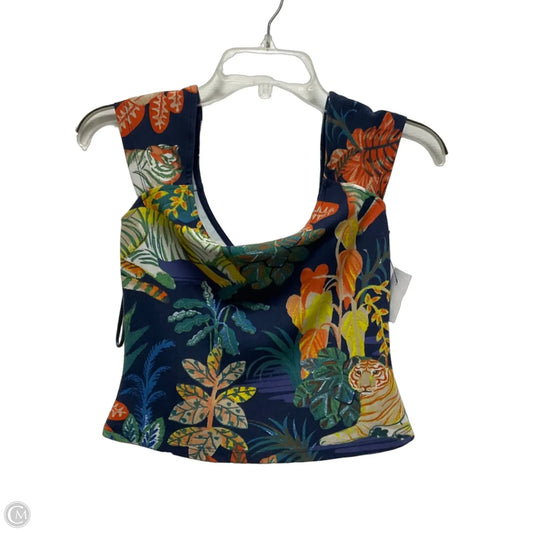 Top Short Sleeve By Maeve In Tropical Print, Size: S