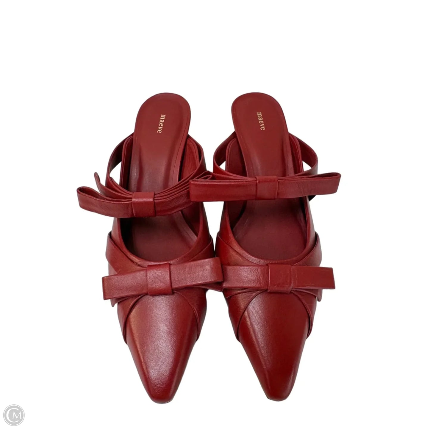 Shoes Heels Kitten By Maeve In Red, Size: 7