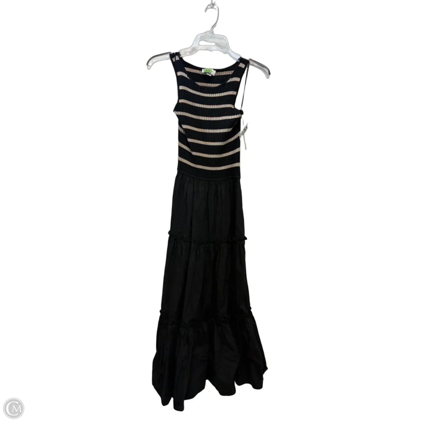 Dress Casual Midi By Evereve In Striped Pattern, Size: S