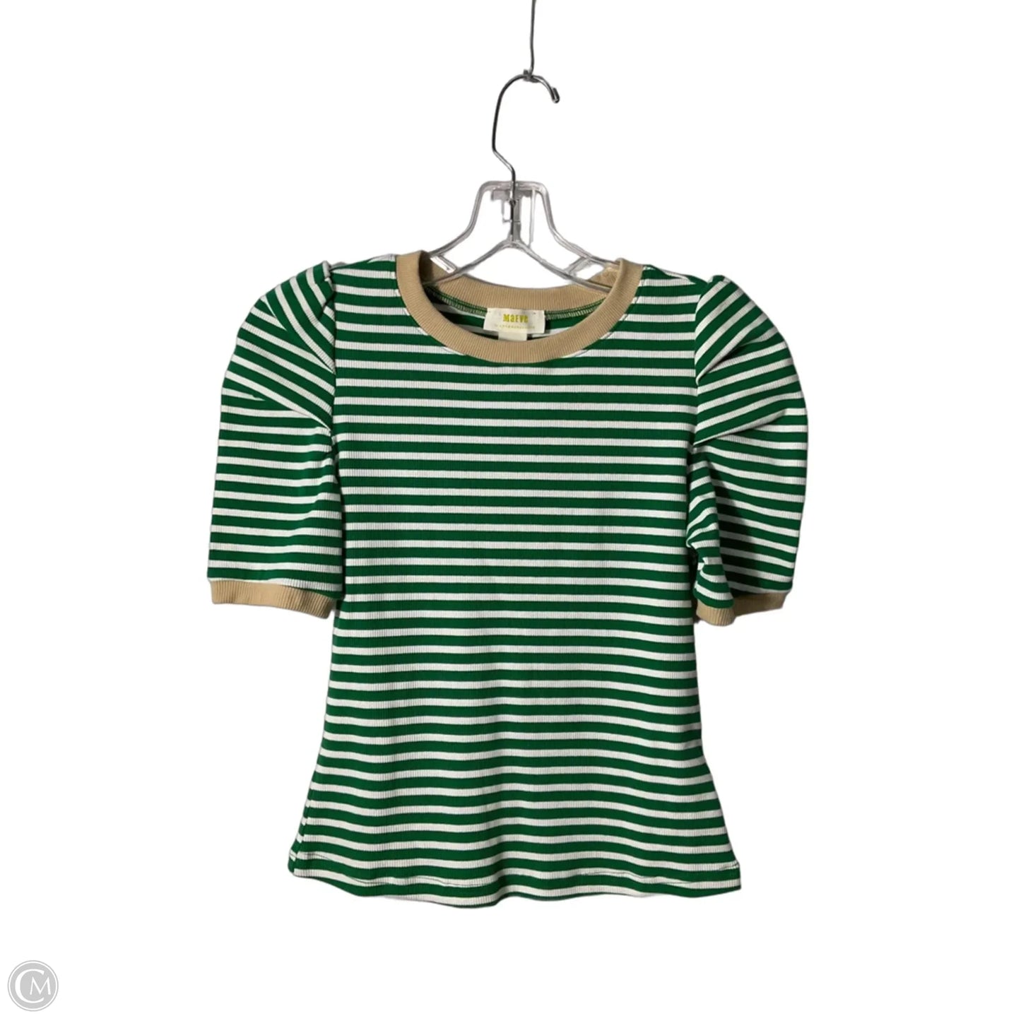 Top Short Sleeve By Maeve In Striped Pattern, Size: Xs
