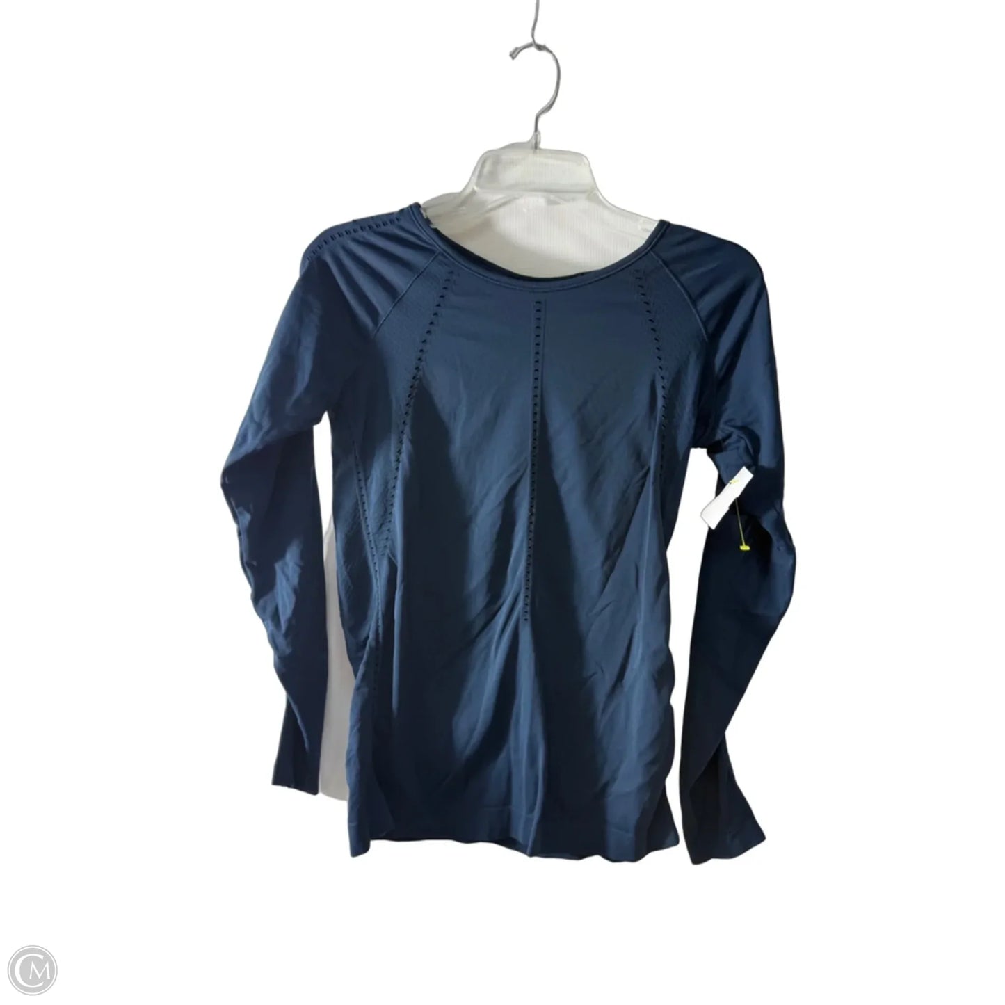 Athletic Top Long Sleeve Crewneck By Lululemon In Blue, Size: 6