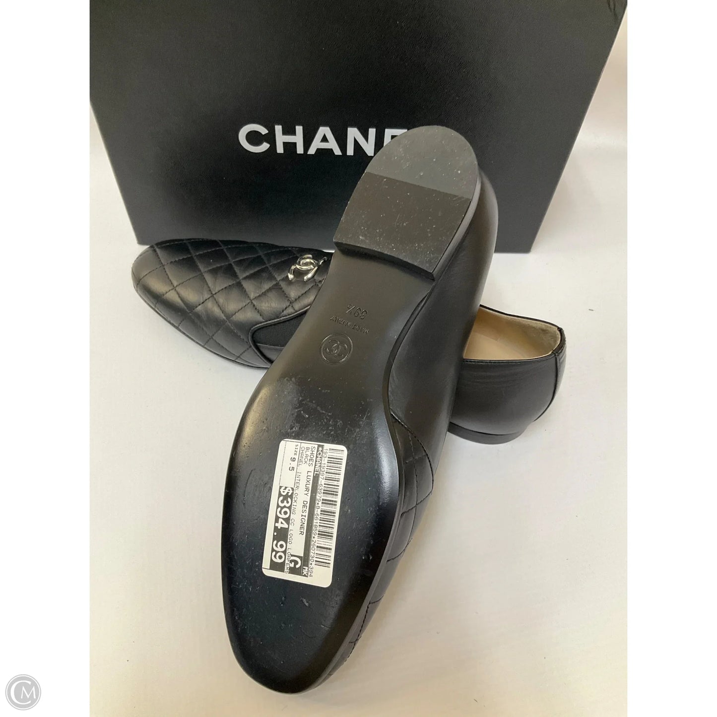 Shoes Luxury Designer By Chanel In Black, Size: 9.5