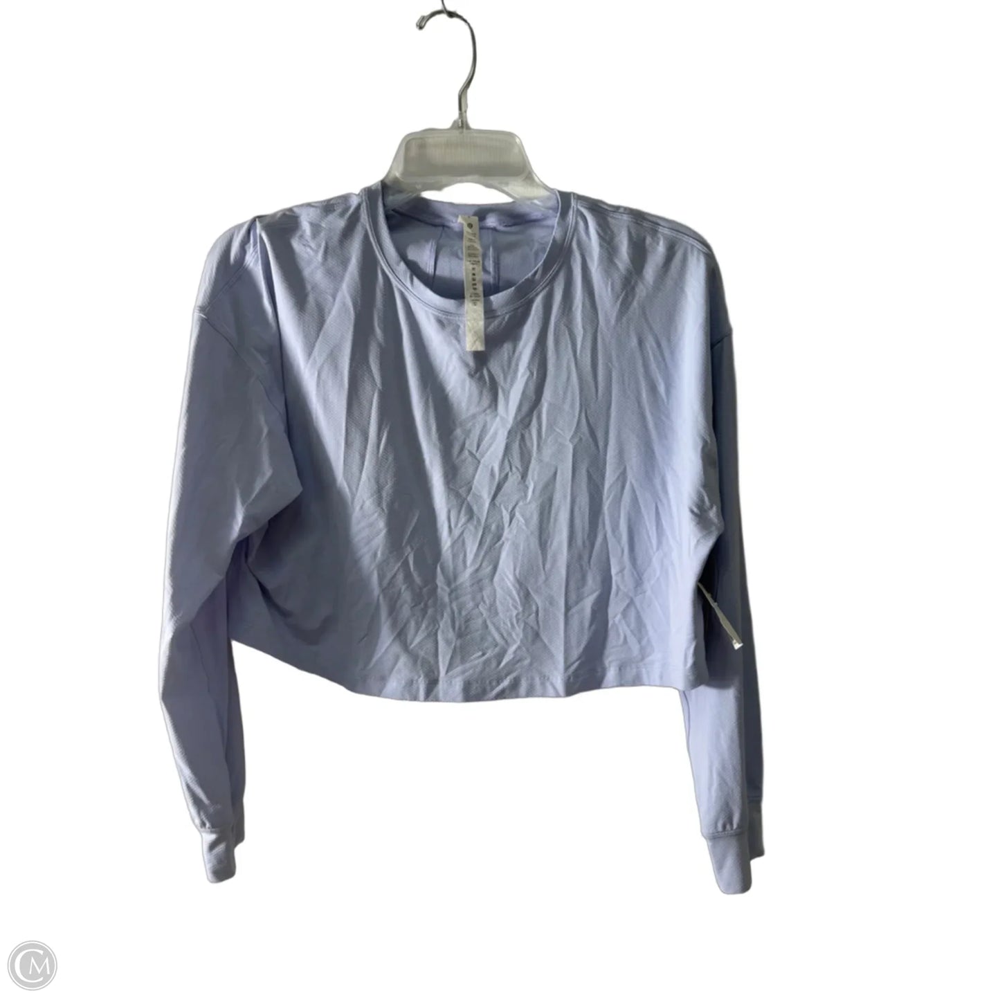 Athletic Top Long Sleeve Crewneck By Lululemon In Blue, Size: 4
