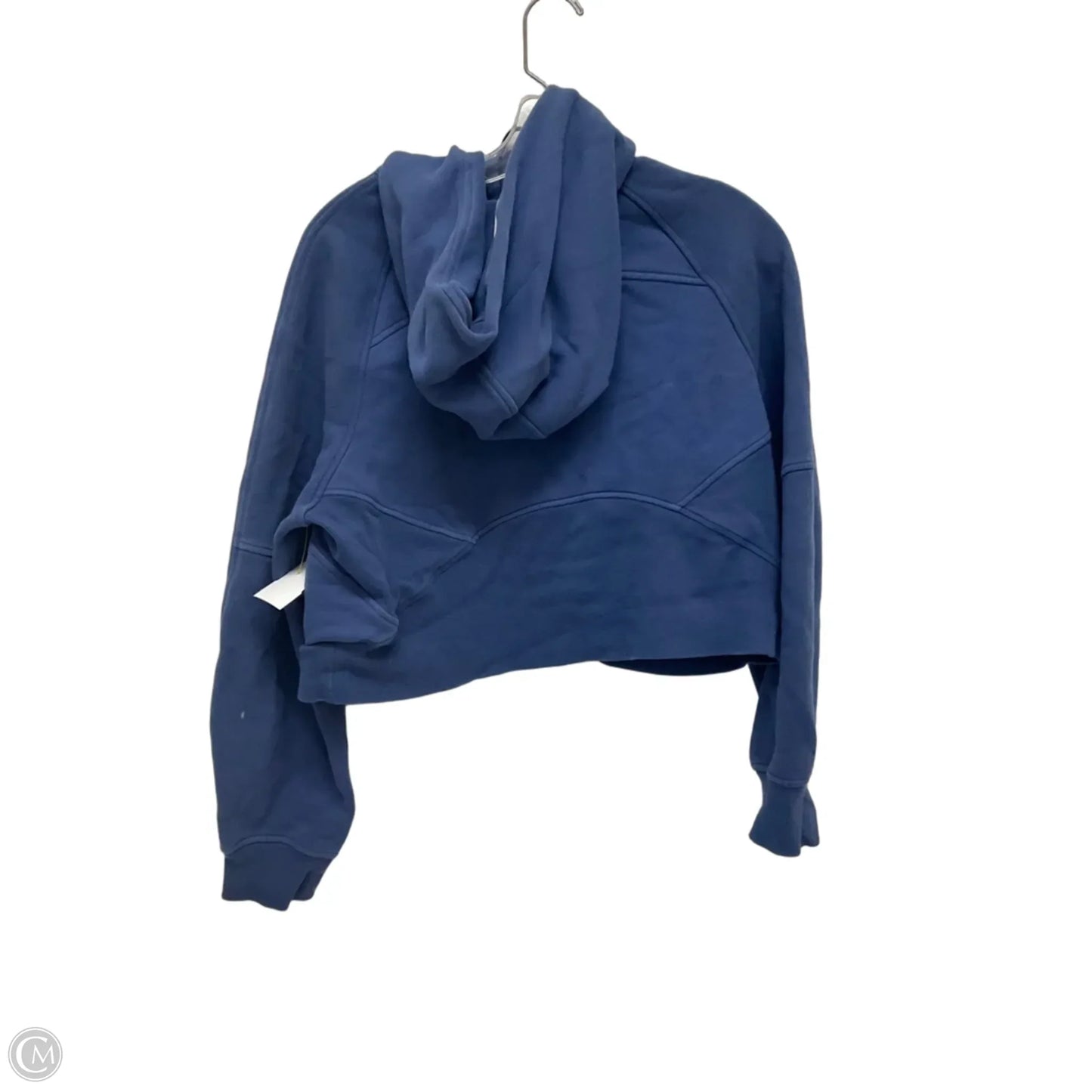 Athletic Sweatshirt Hoodie By Lululemon In Navy, Size: 8