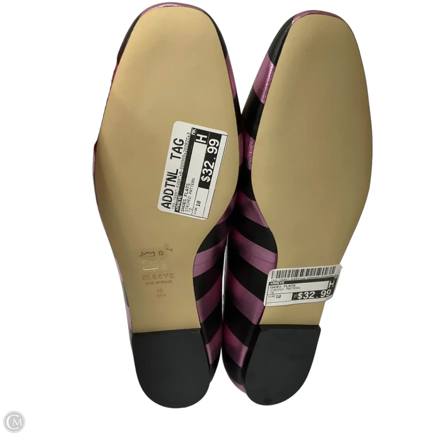 Shoes Flats By Maeve In Striped Pattern, Size: 10