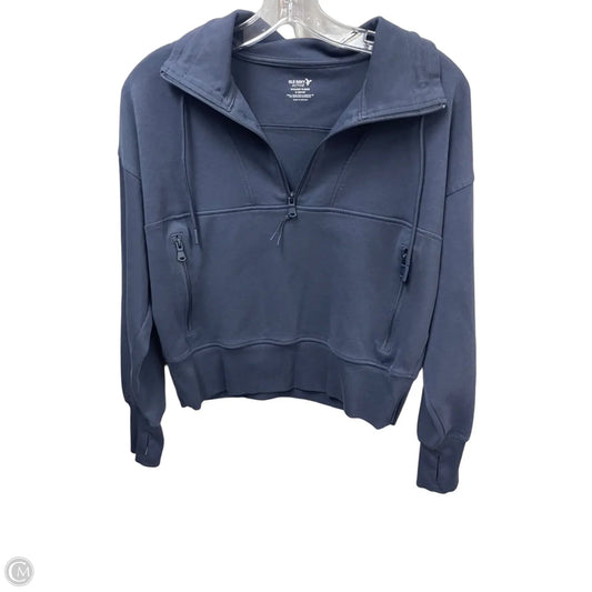 Athletic Top Long Sleeve Collar By Old Navy In Navy, Size: M