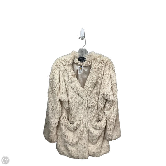 Jacket Faux Fur & Sherpa By Sanctuary In Cream, Size: L