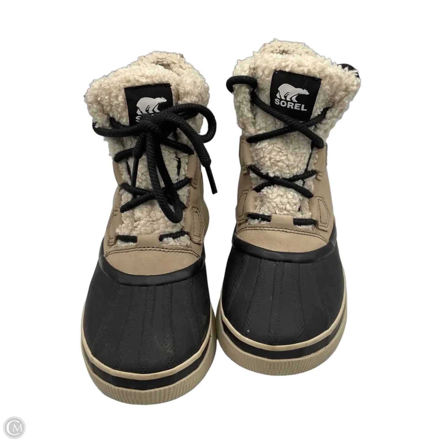Boots Snow By Sorel In Black & Cream, Size: 7