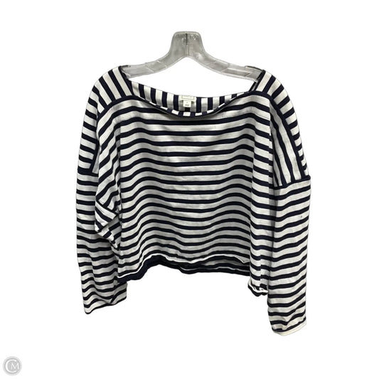 Top Long Sleeve By Maeve In Striped Pattern, Size: Xl