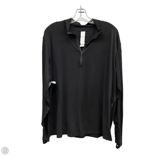 Athletic Top Long Sleeve Collar By Fabletics In Black, Size: 2x
