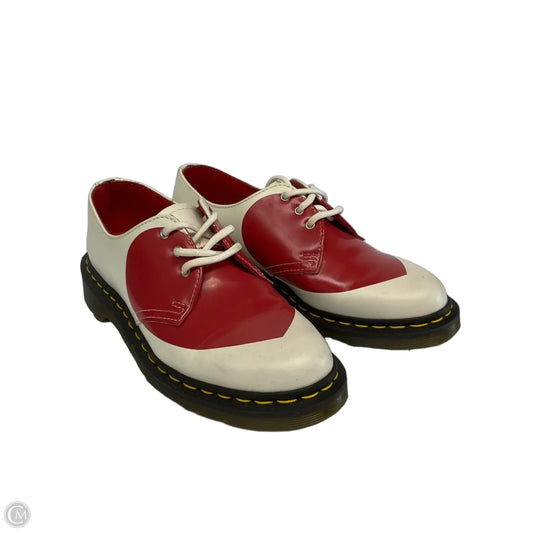 Shoes Designer By Dr Martens In Red & White, Size: 7