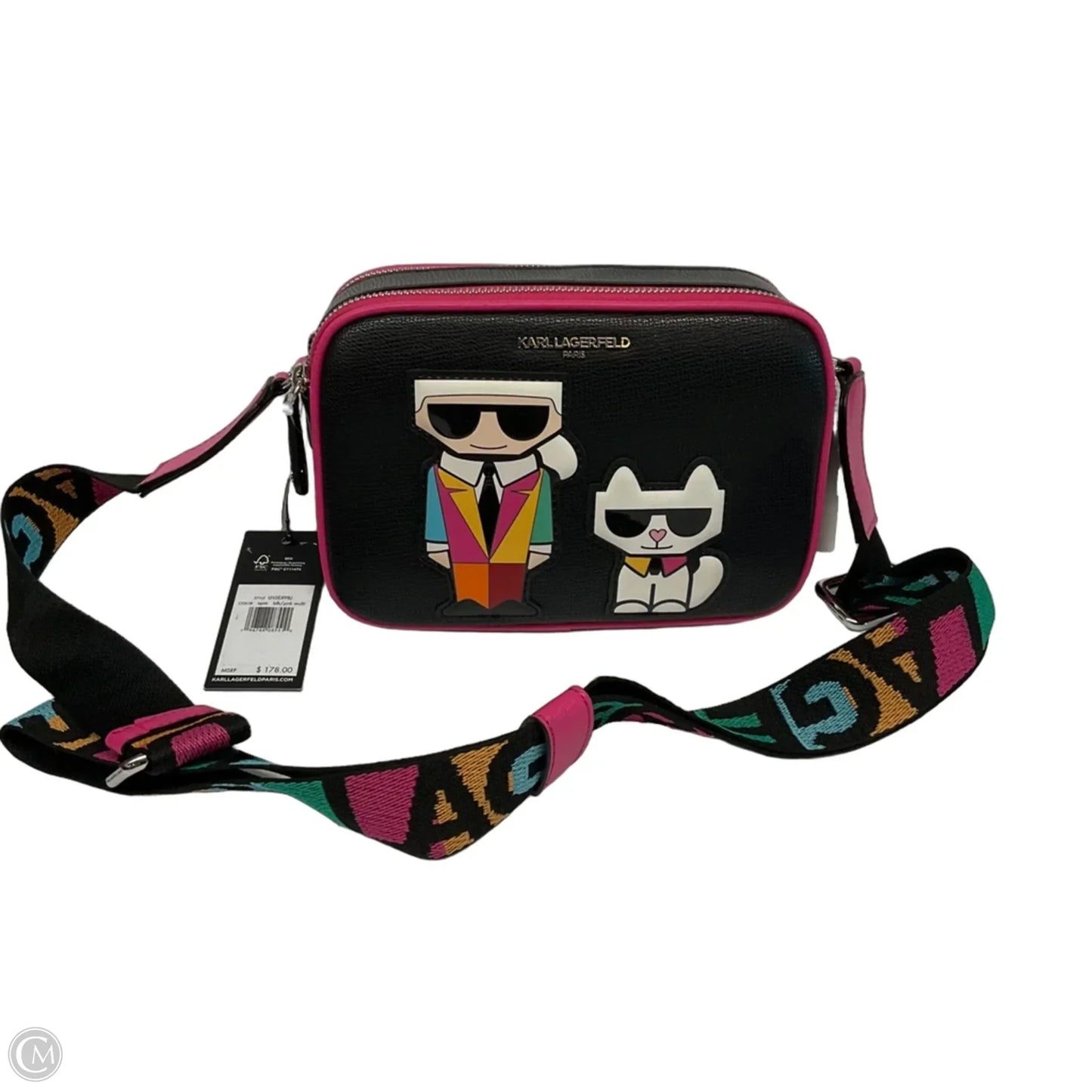 Crossbody Designer By Karl Lagerfeld, Size: Medium