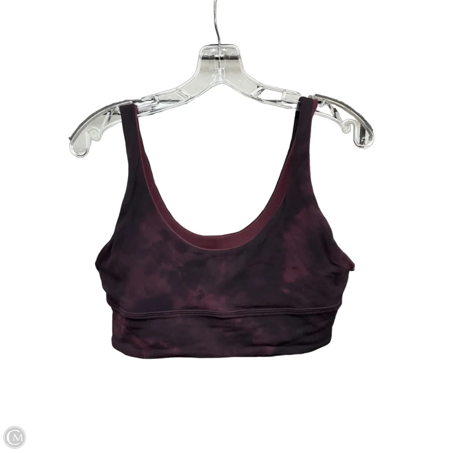 Athletic Bra By Lululemon In Maroon, Size: 12