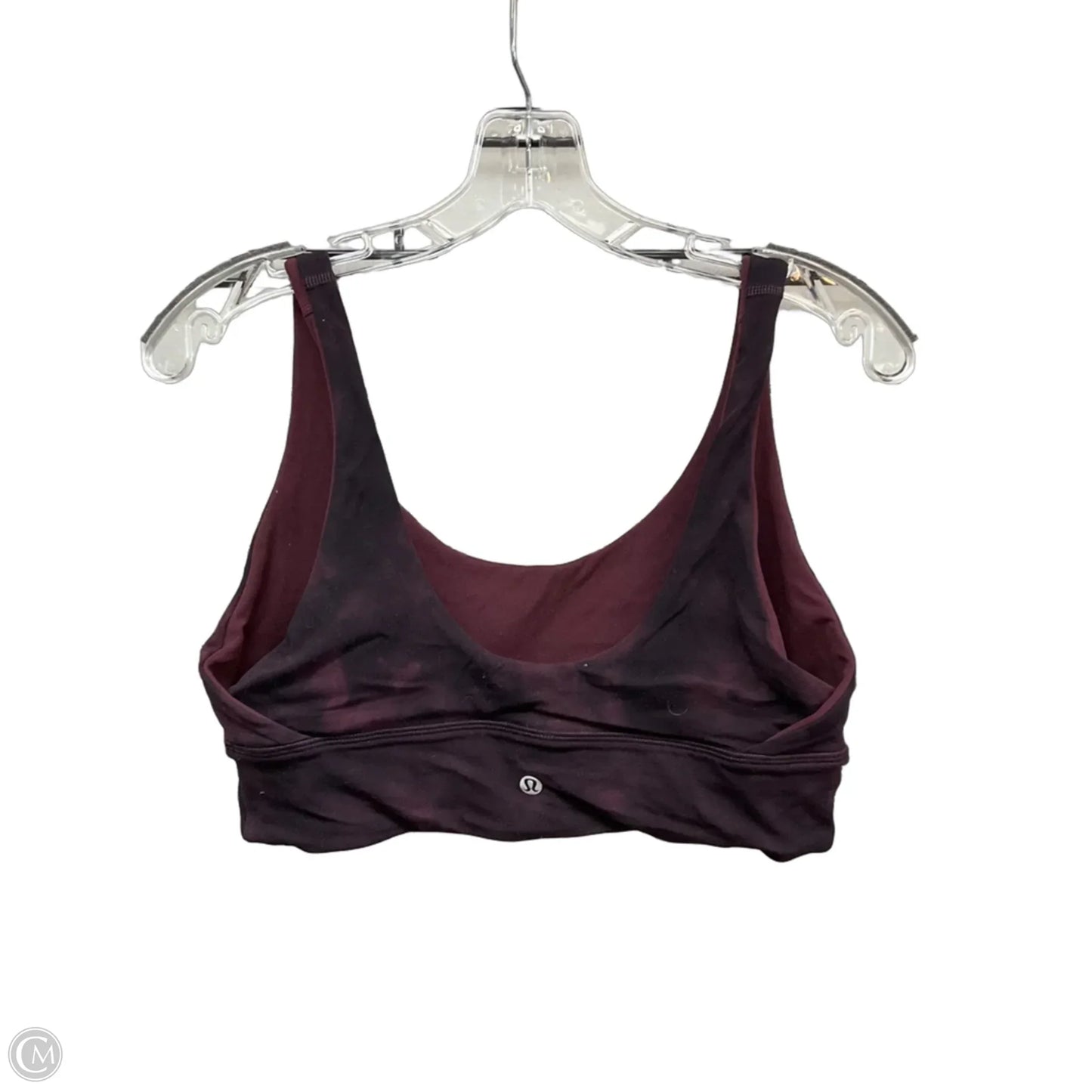 Athletic Bra By Lululemon In Maroon, Size: 12