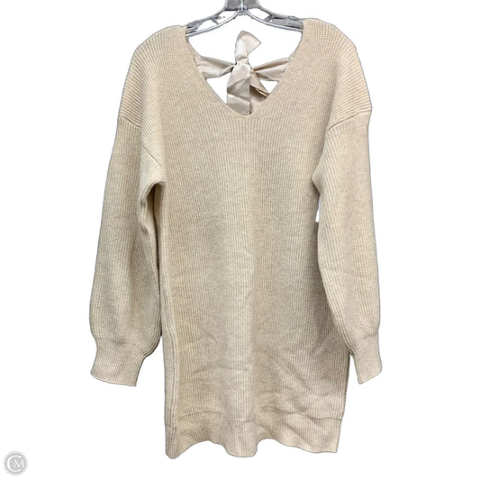 Dress Sweater By Cupshe In Cream, Size: M
