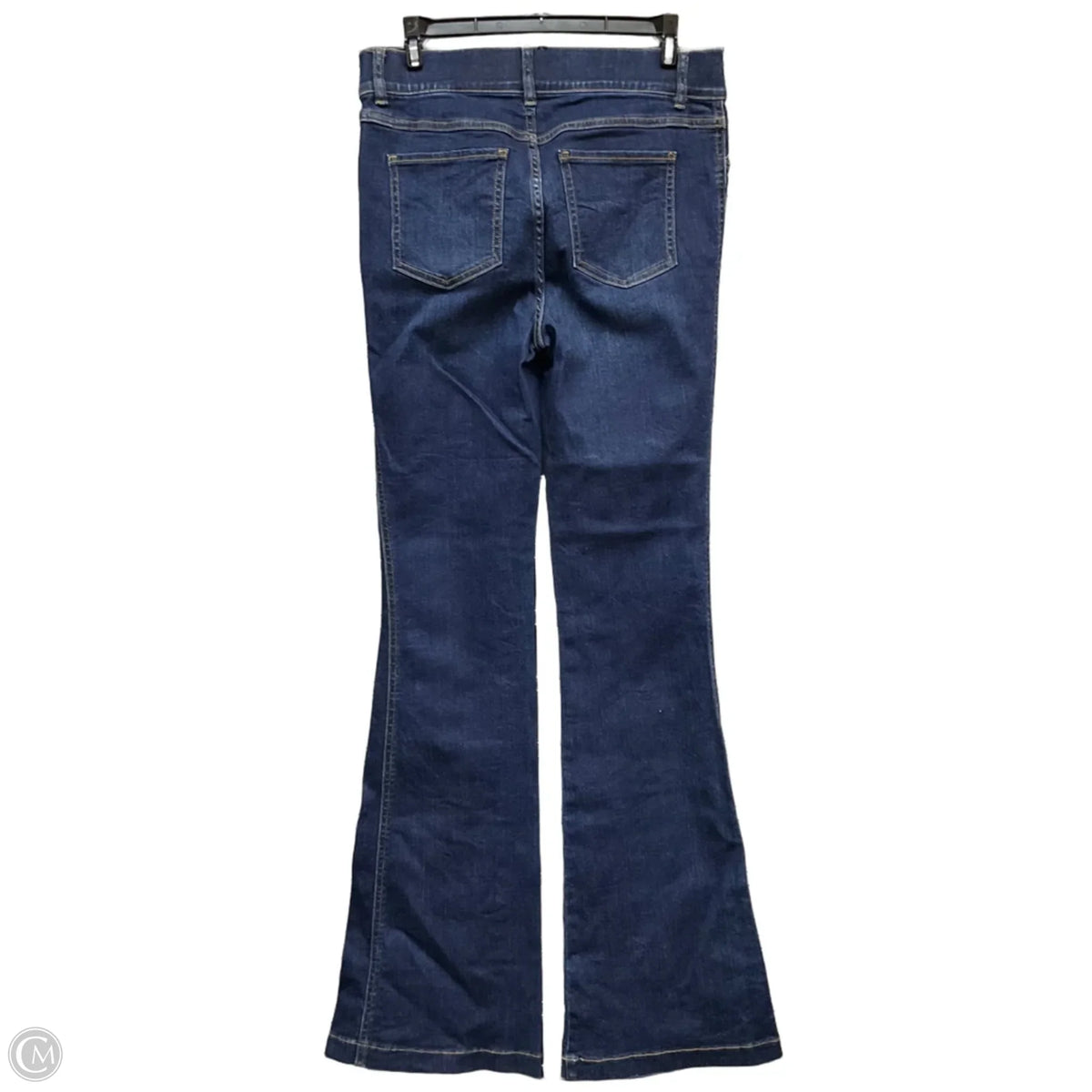 Jeans Flared By Spanx In Blue Denim, Size: M