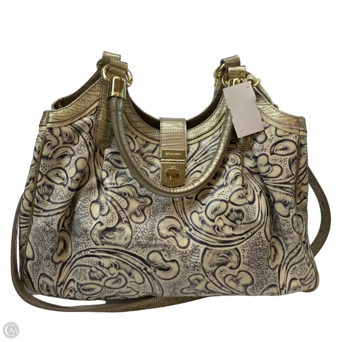 Handbag Designer By Brahmin, Size: Medium