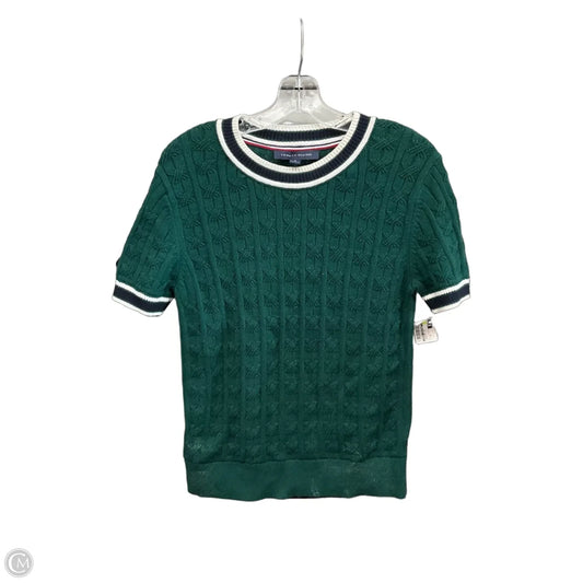 Sweater Short Sleeve By Tommy Hilfiger In Green, Size: M