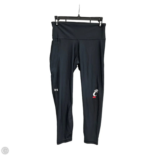 Athletic Leggings By Under Armour In Black, Size: M