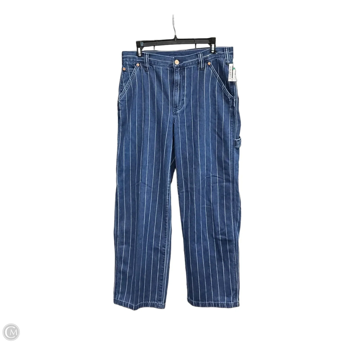Jeans Straight By Gap In Striped Pattern, Size: 6p