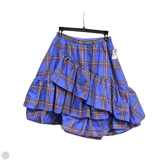 Skirt Mini & Short By Maeve In Plaid Pattern, Size: S