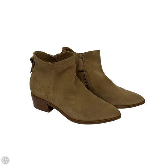 Boots Ankle Heels By Cole-haan In Brown, Size: 7.5