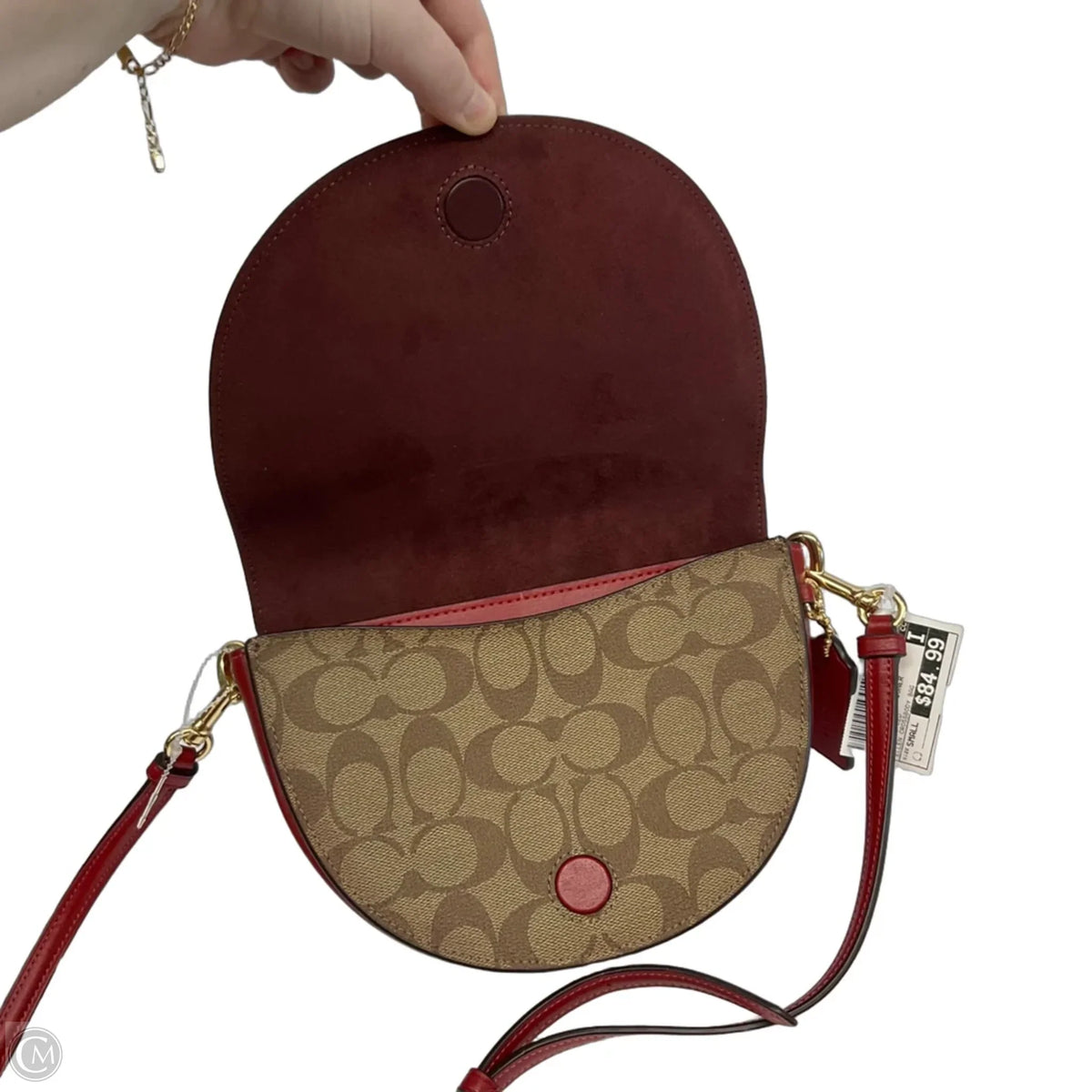Crossbody Designer By Coach, Size: Small