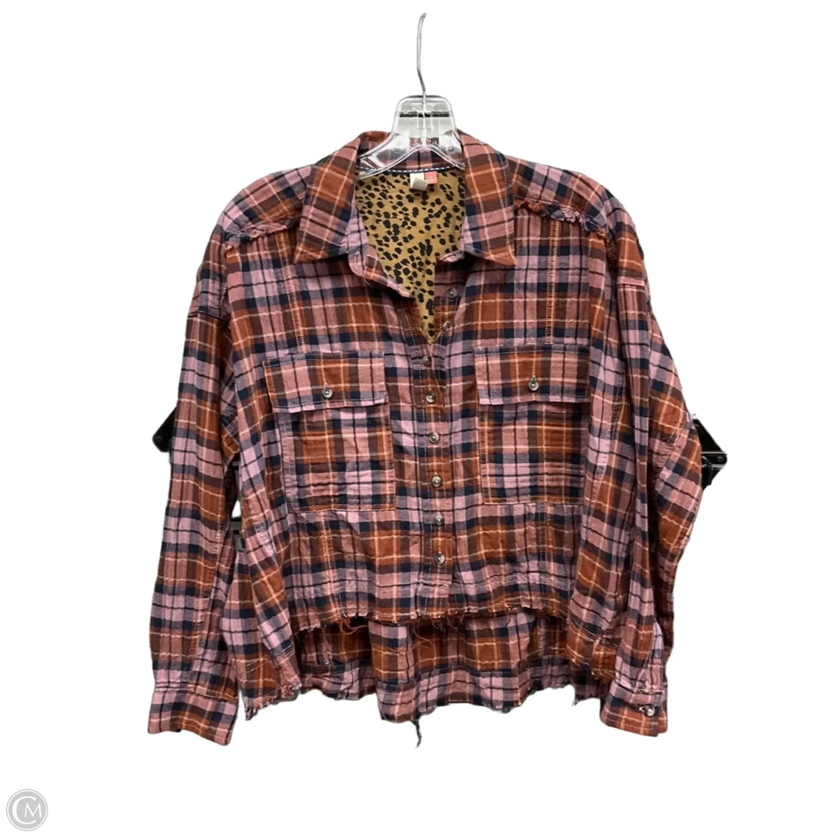 Top Long Sleeve By Pilcro In Plaid Pattern, Size: S