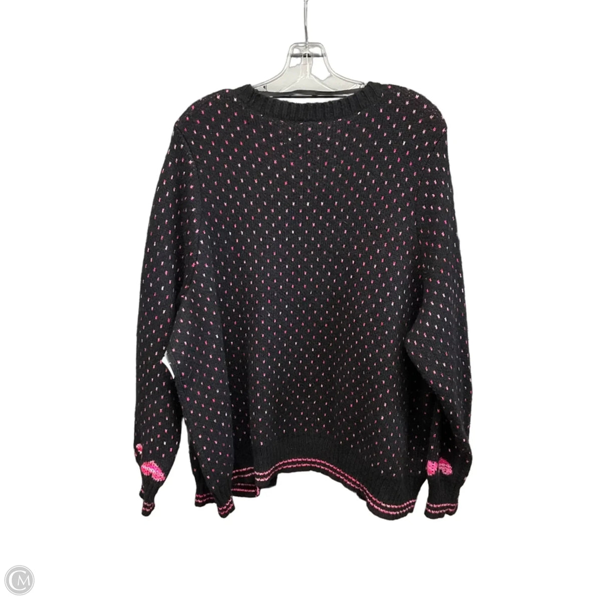 Cardigan By Torrid In Black & Pink, Size: 3x