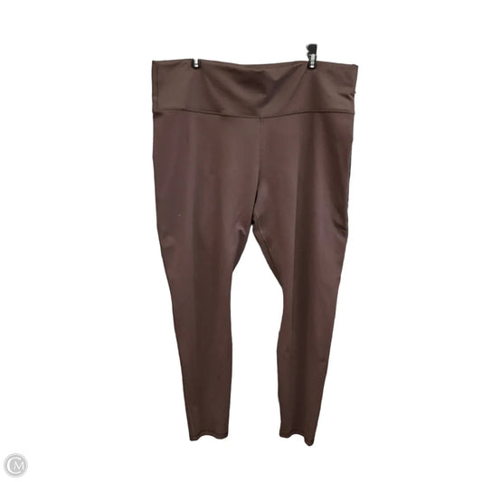 Athletic Leggings By Fabletics In Brown, Size: 3x