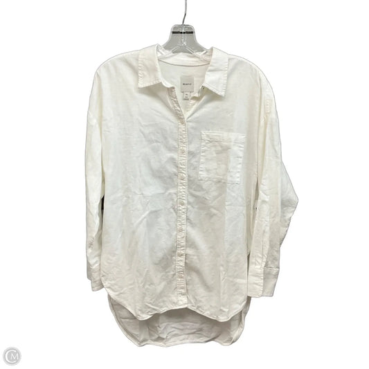 Top Long Sleeve By Maeve In White, Size: Xs