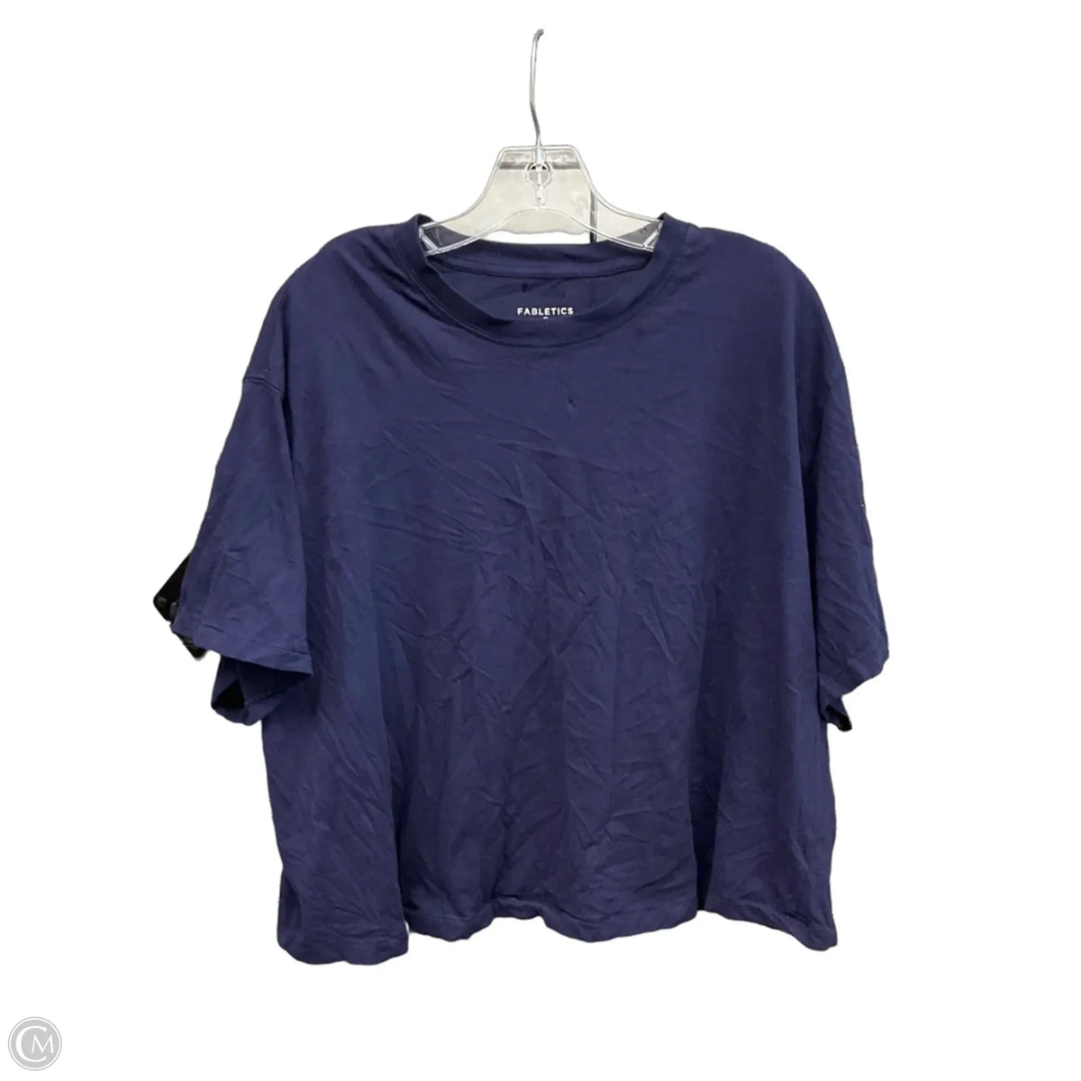 Athletic Top Short Sleeve By Fabletics In Navy, Size: 2x