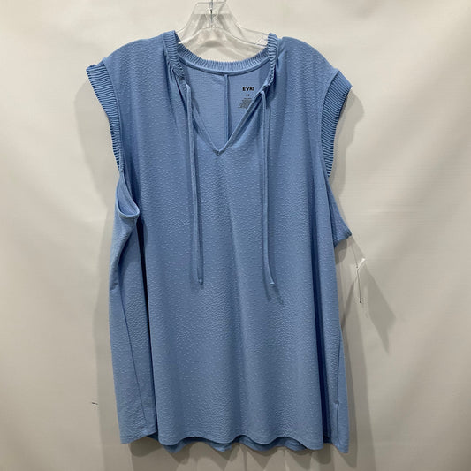 Blue Top Short Sleeve Evri, Size 3x