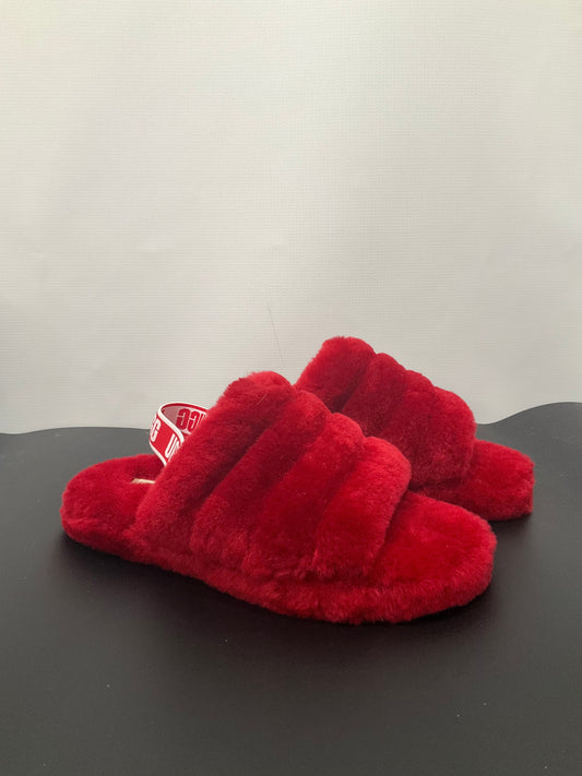 Slippers Designer By Ugg In Red