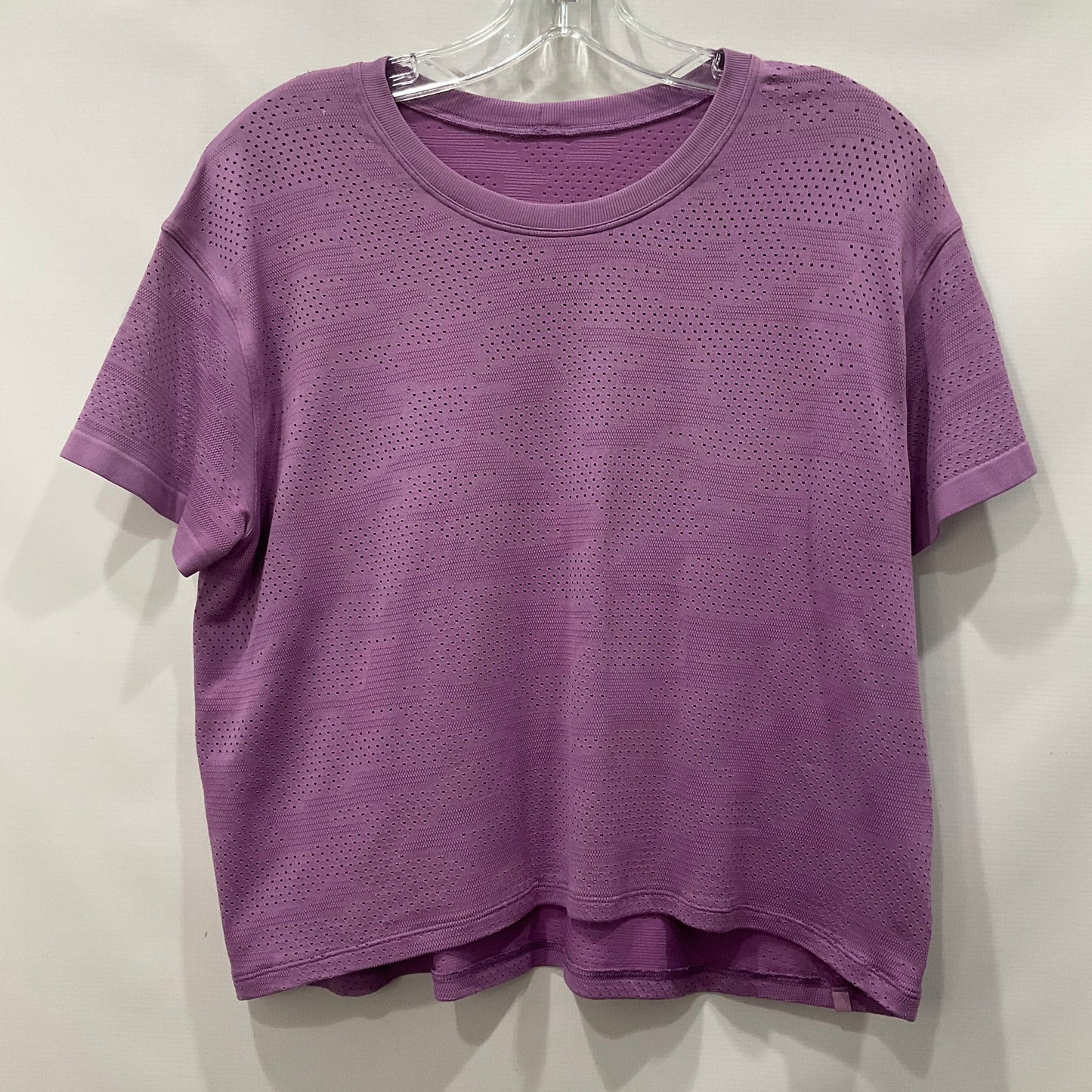 Purple Athletic Top Short Sleeve Lululemon, Size 12
