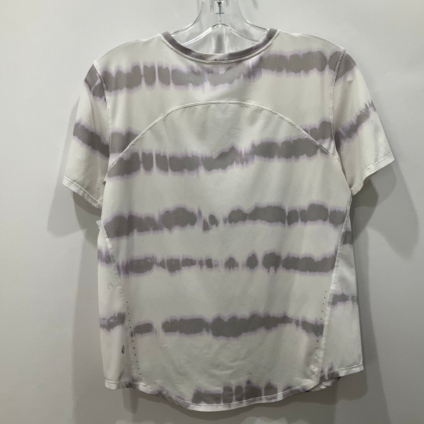 Athletic Top Short Sleeve By Lululemon In Tie Dye Print, Size: 4