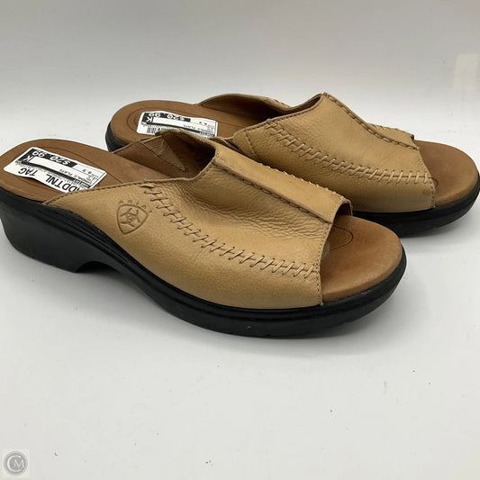 Sandals Flats By Ariat In Tan, Size: 9.5