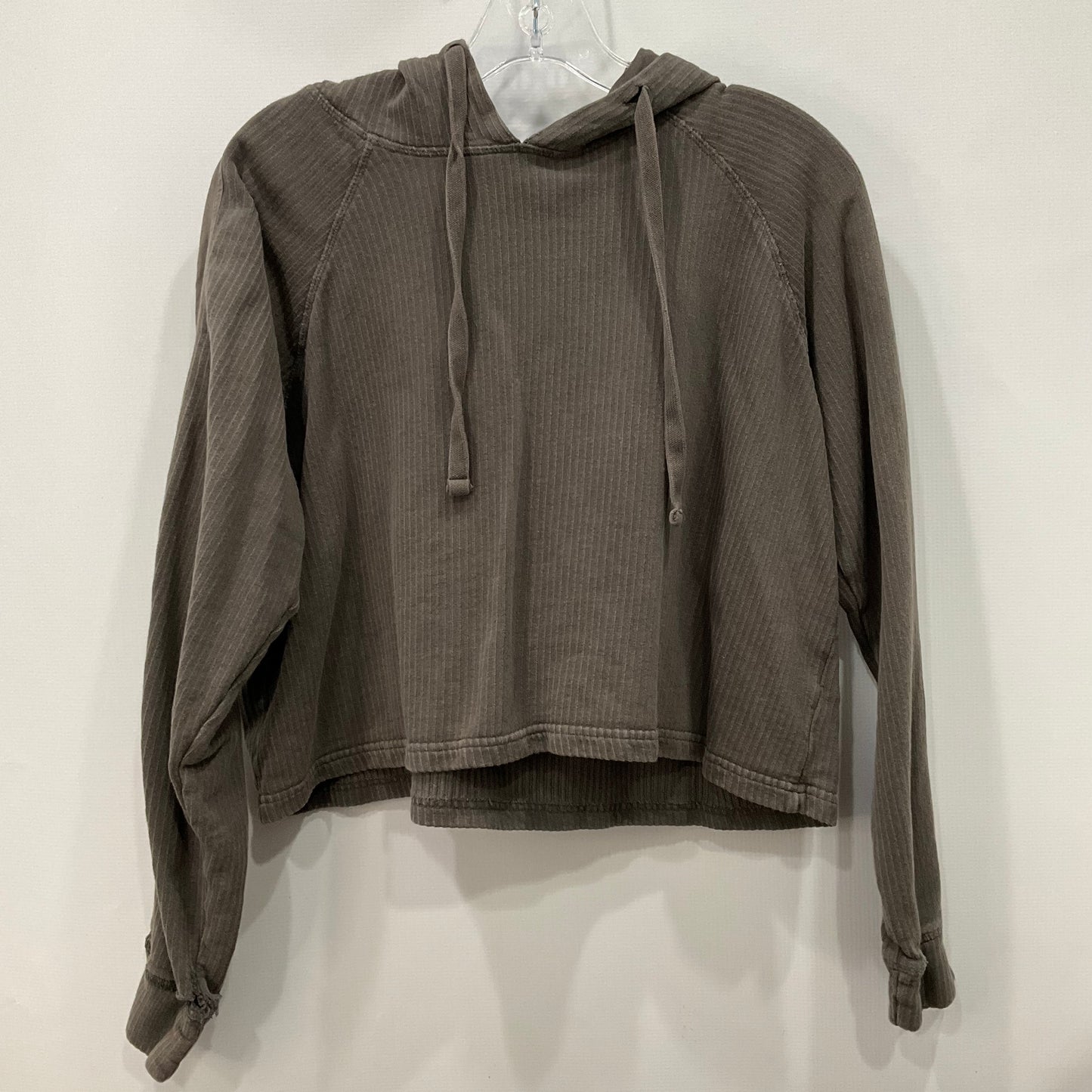 Sweatshirt Hoodie By Mono B In Grey, Size: S