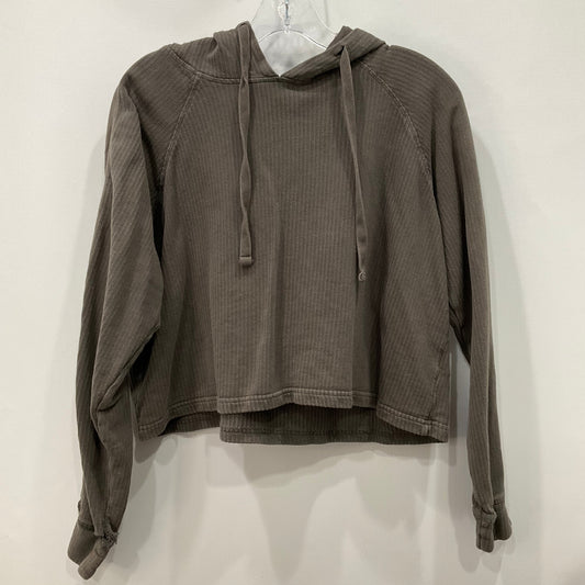 Sweatshirt Hoodie By Mono B In Grey, Size: S