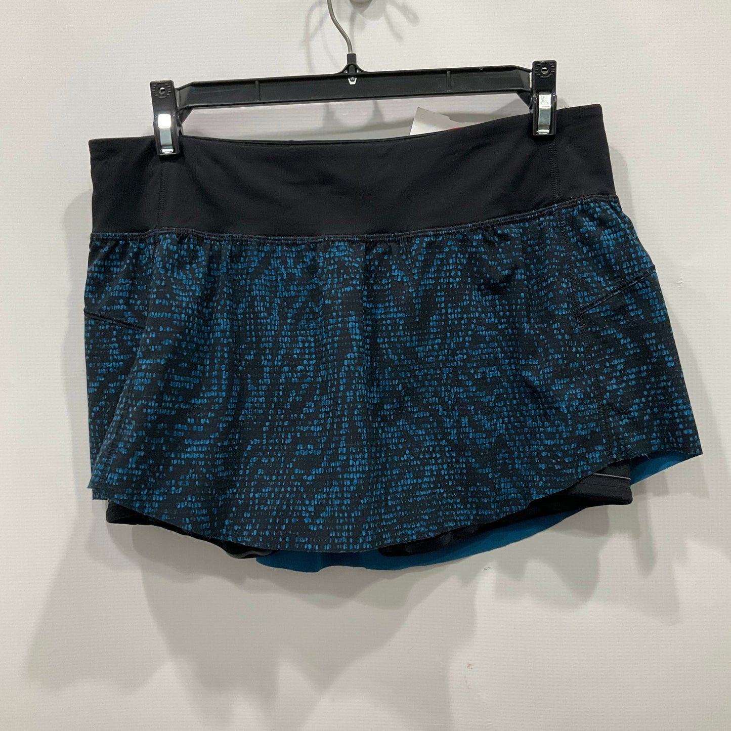 Athletic Skort By Lululemon In Black & Blue, Size: 6