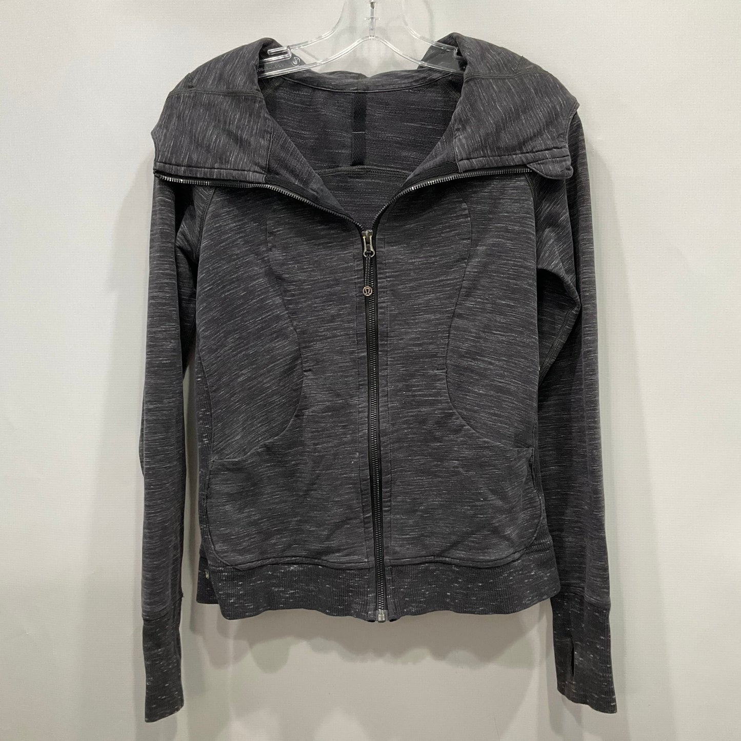 Athletic Jacket By Lululemon In Grey, Size: 6