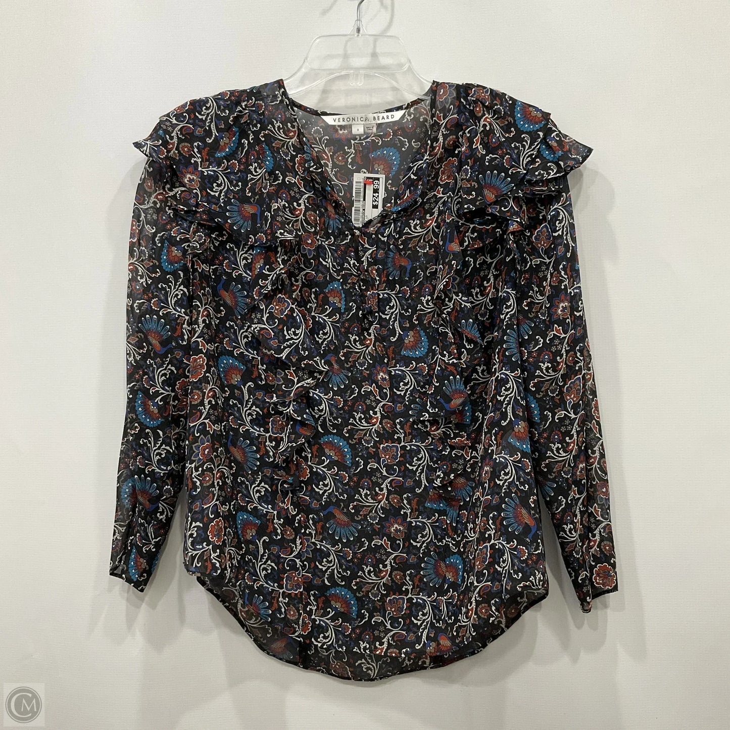 Top Long Sleeve By Veronica Beard In Multi-colored, Size: M