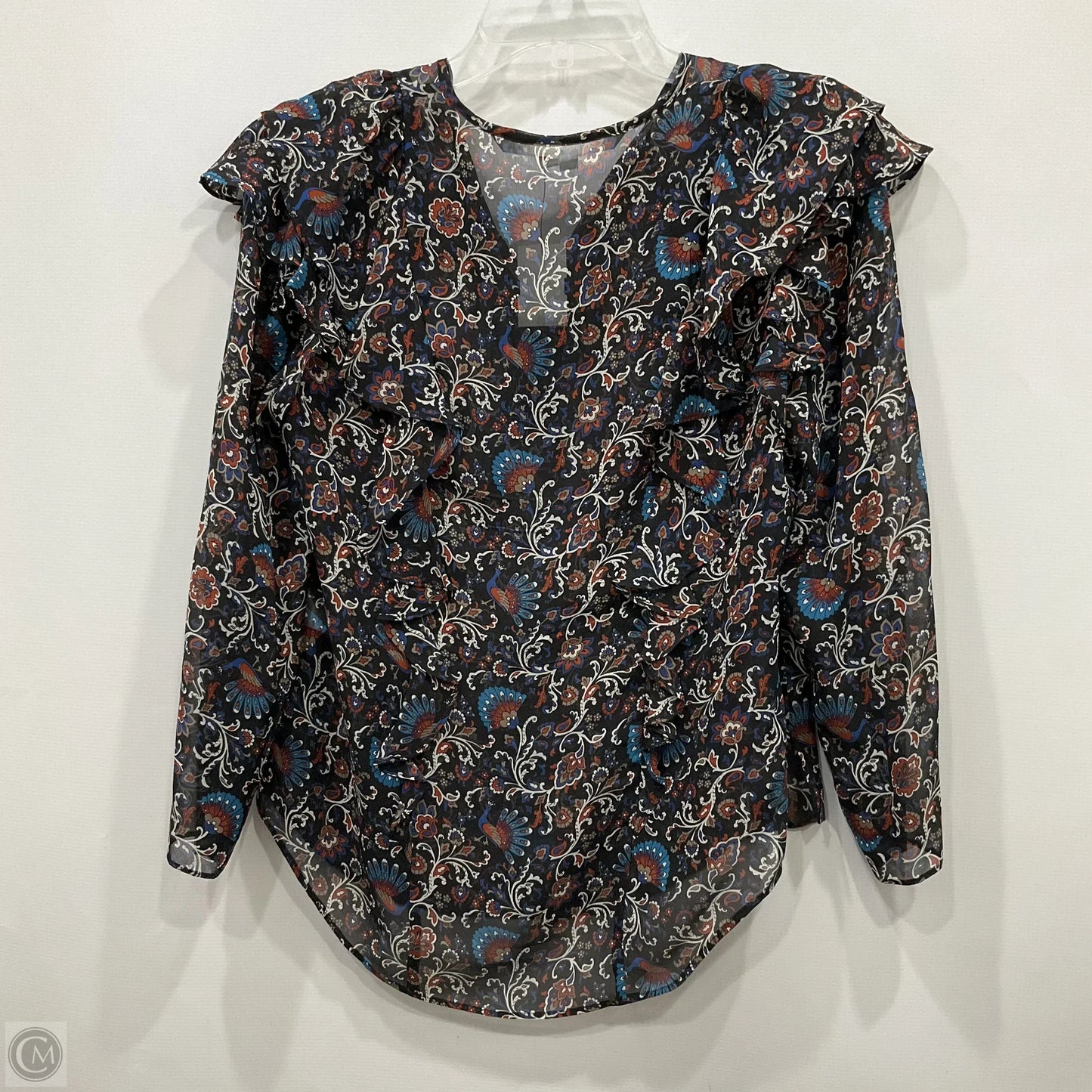 Top Long Sleeve By Veronica Beard In Multi-colored, Size: M