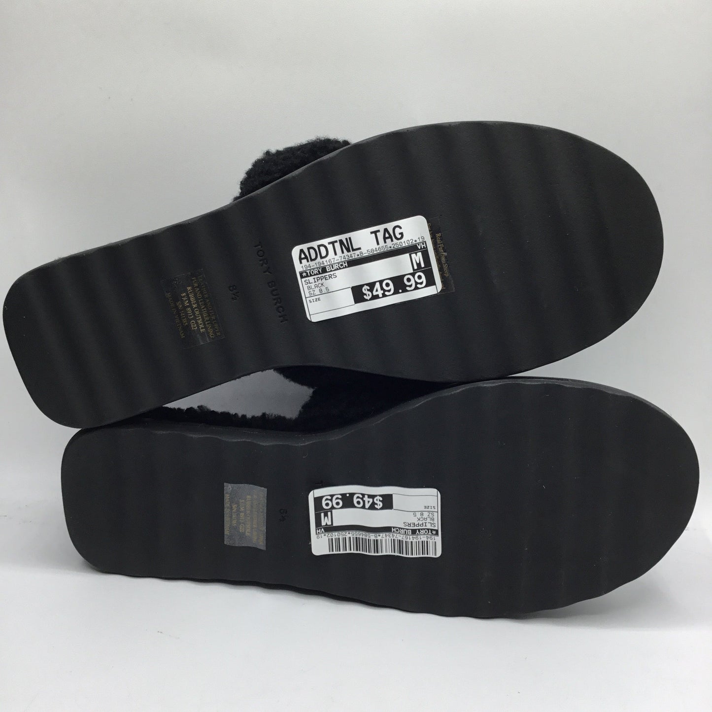 Slippers By Tory Burch In Black, size 8.5