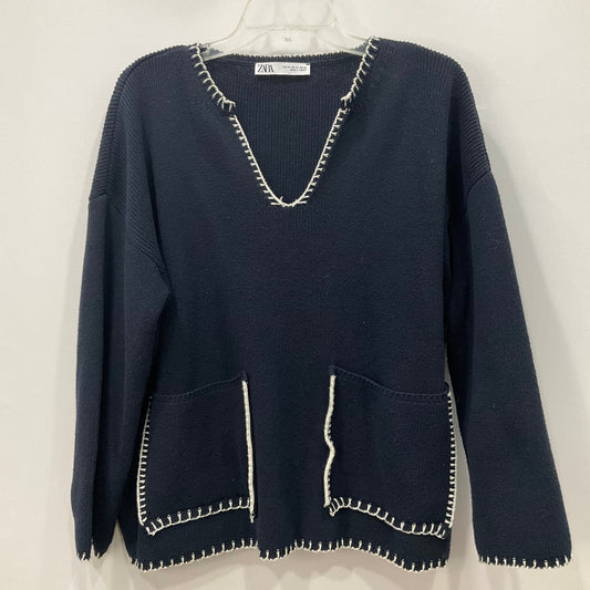 Sweater By Zara In Navy, Size: Xs