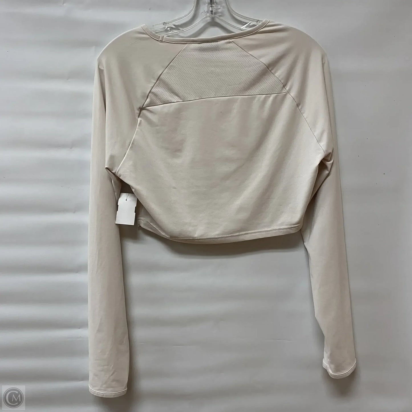 Athletic Top Long Sleeve Crewneck By Gym Shark In White, Size: M