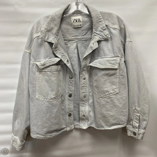 Jacket Denim By Zara In Blue Denim, Size: M