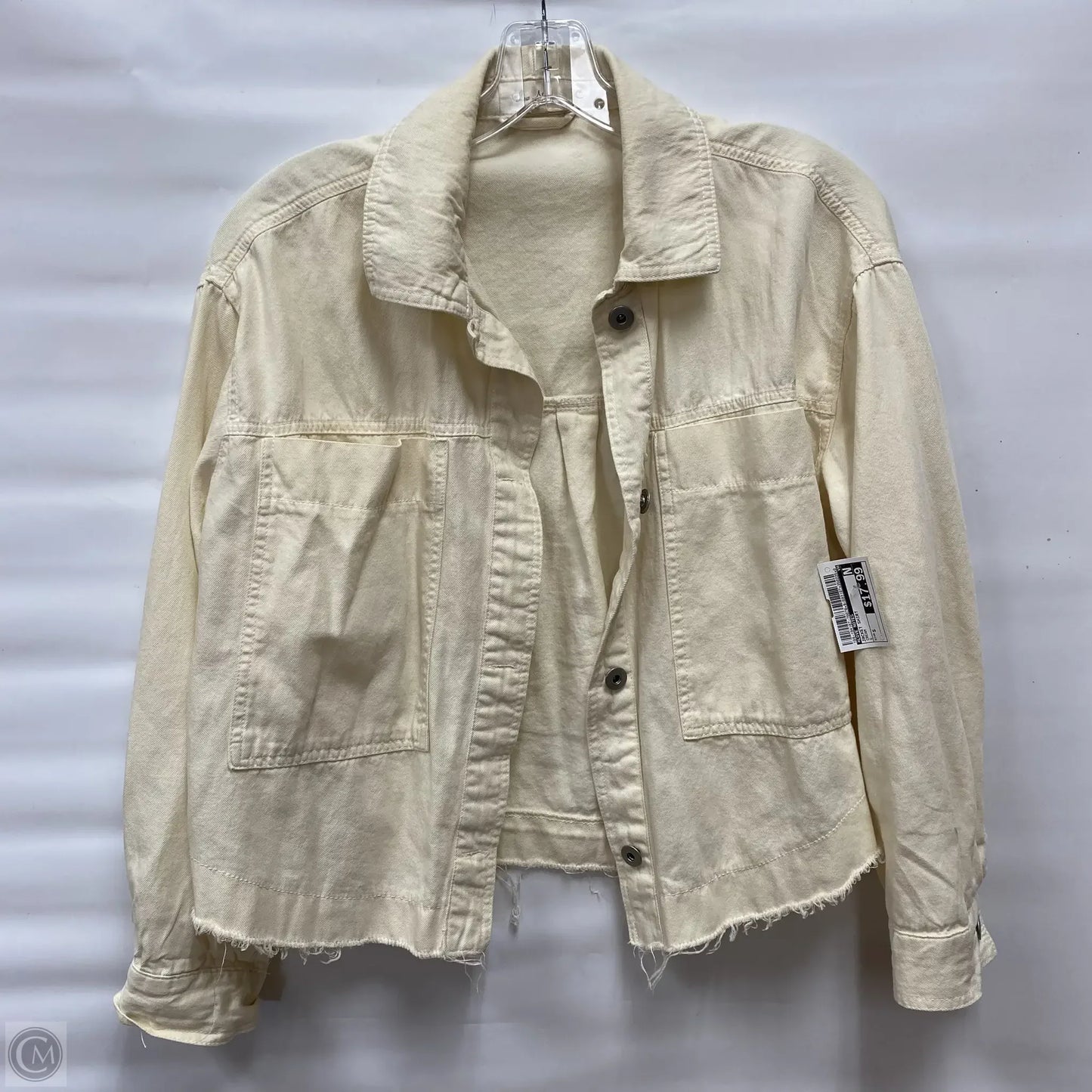 Jacket Shirt By Love Notes In Cream, Size: S