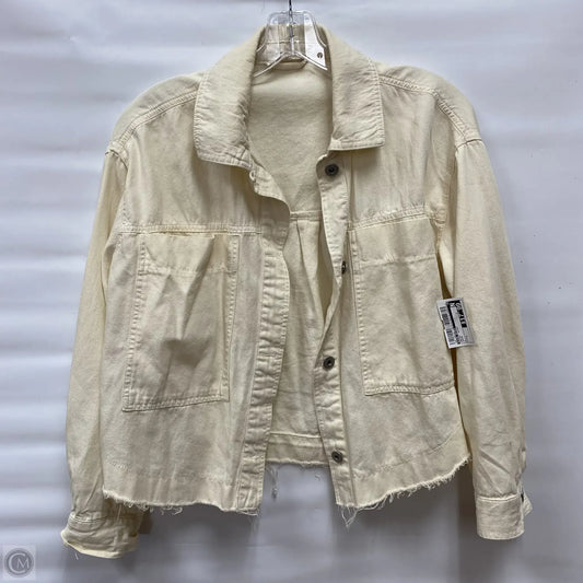 Jacket Shirt By Love Notes In Cream, Size: S